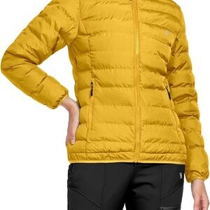 Women's Yellow Puffer Jacket